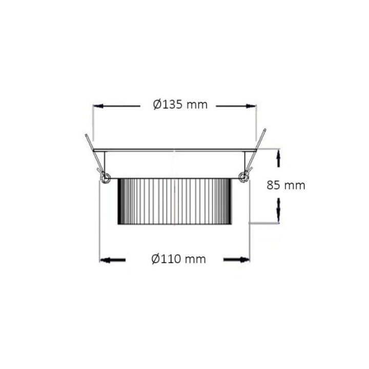 Spot LED COB Orientable Rond 15W Blanc