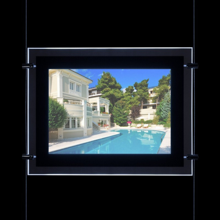 Affichage de vitrine led A4 - ledpourlespros.fr