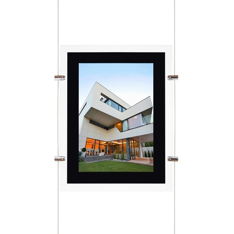 Affichage vitrine verticale led A3 