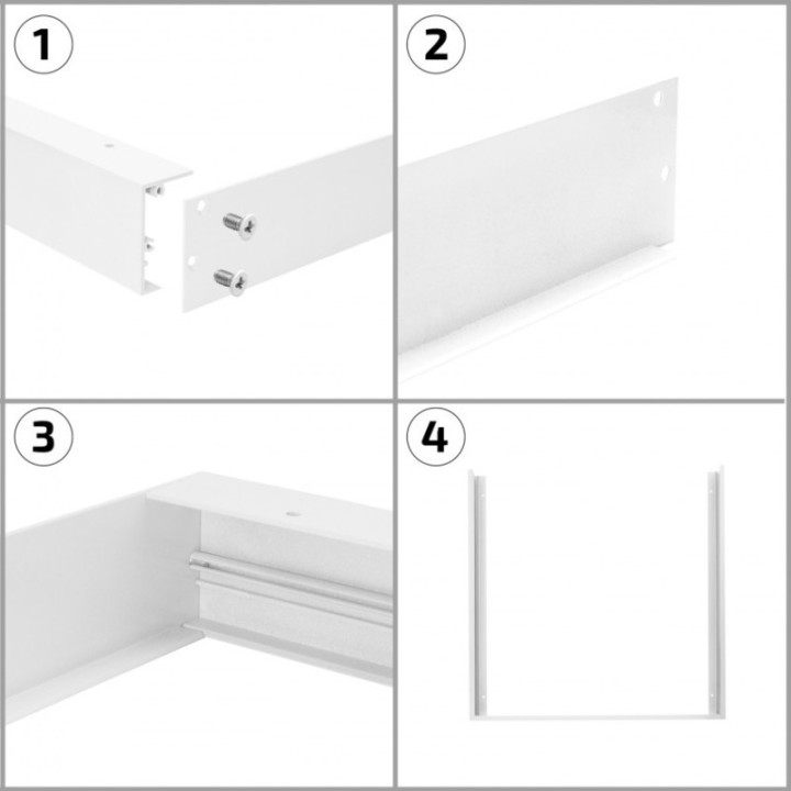 Kit en Saillie 60x60cm - Panneau LED - ledpourlespros.fr