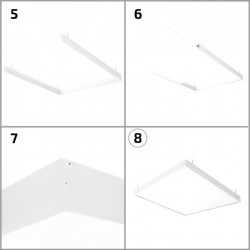 Kit en Saillie pour Panneau 120x30cm - Dalle LED