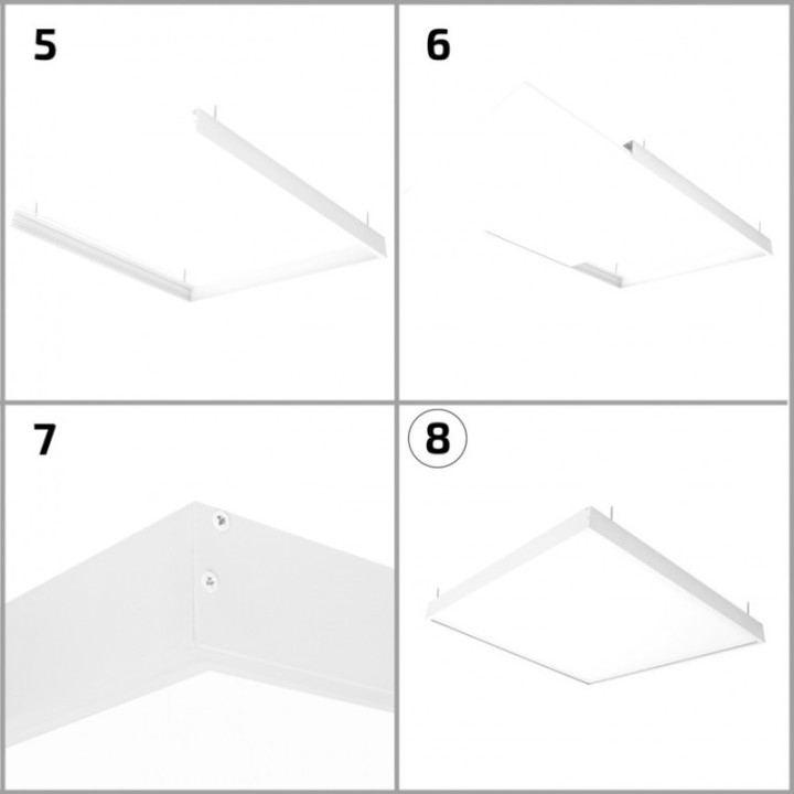 Kit en Saillie pour Panneau 120x30cm - Dalle LED