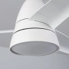 Ventilateur de Plafond Blanc avec LED avec couleurs de lumière sélectionnable et moteur silencieux