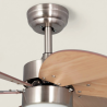 Ventilateur de plafond silencieux Orion Bois 81 cm LED CCT moteur DC – Nickel