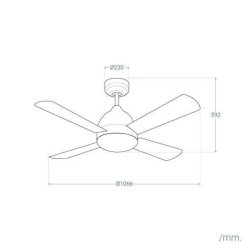 Ventilateur de plafond Borneo