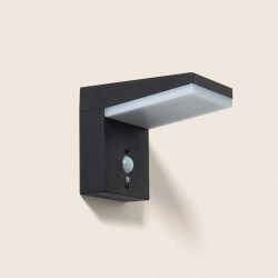 Applique Murale Solaire LED 5W Aluminium avec Détecteur de Mouvement ED1