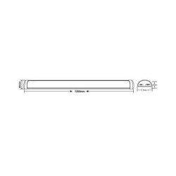 Barre Linéaire LED 120cm 20-30-40W CCT Sélectionnable Slim