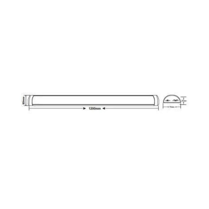 Barre Linéaire LED 120cm 20-30-40W CCT Sélectionnable Slim