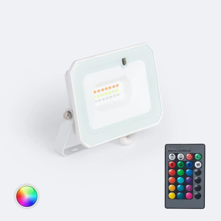 Projecteur LED 20W IP65 RGBW avec Télécommande IR| Extérieur