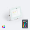 Projecteur LED 20W IP65 RGBW avec Télécommande IR| Extérieur