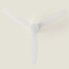 Ventilateur de Plafond Moderne Noir avec Pales Transparentes Éclairage et Moteur Silencieux