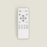 Ventilateur de Plafond Moderne Noir avec Pales en Bois Foncé Éclairage et Moteur Silencieux