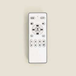 Ventilateur de Plafond Moderne Nickel avec Pales Transparente Éclairage et Moteur Silencieux