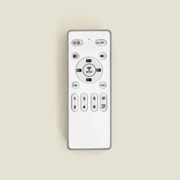 Ventilateur de Plafond Moderne Nickel avec Pales Transparente Éclairage et Moteur Silencieux
