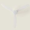 Ventilateur de Plafond Moderne Blanc avec Pales Transparente Éclairage et Moteur Silencieux