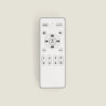 Ventilateur de Plafond Moderne Blanc avec Pales Transparente Éclairage et Moteur Silencieux