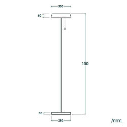 Lampadaire Solaire LED Extérieur Aladana