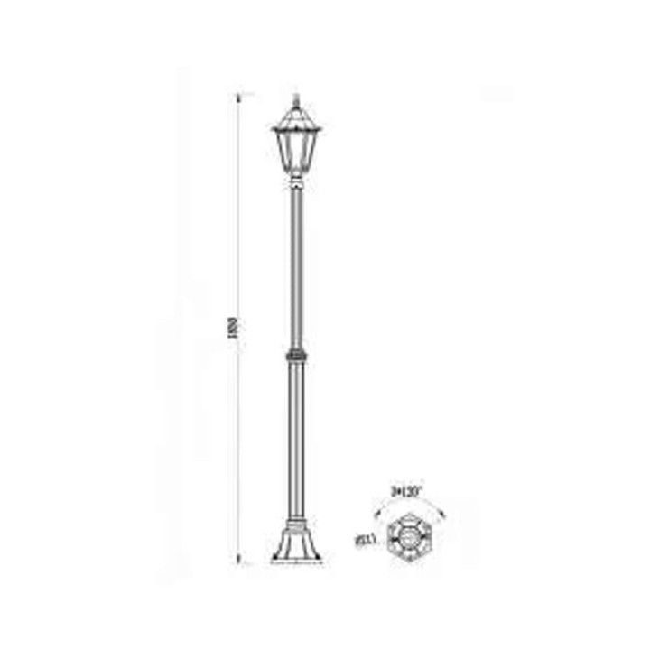 Lampadaire LED Extérieur sur Pied
