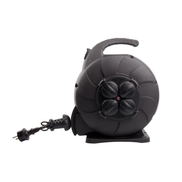 Enrouleur électrique automatique 15 m IP44 – 4 prises