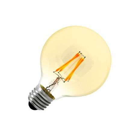Ampoule LED E27 Variable Filament Globe Gold G80 6W